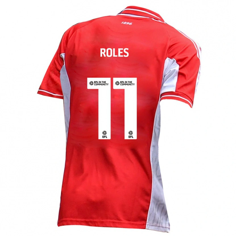 Danxen Hombre Camiseta Jack Roles #11 Rojo Blanco 1ª Equipación 2025/26 La Camisa México