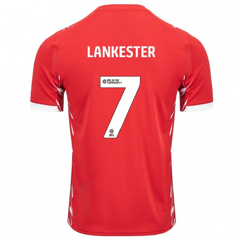 Danxen Hombre Camiseta Jack Lankester #7 Rojo Blanco 1ª Equipación 2025/26 La Camisa México