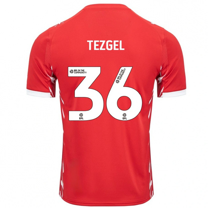 Danxen Hombre Camiseta Emre Tezgel #36 Rojo Blanco 1ª Equipación 2025/26 La Camisa México