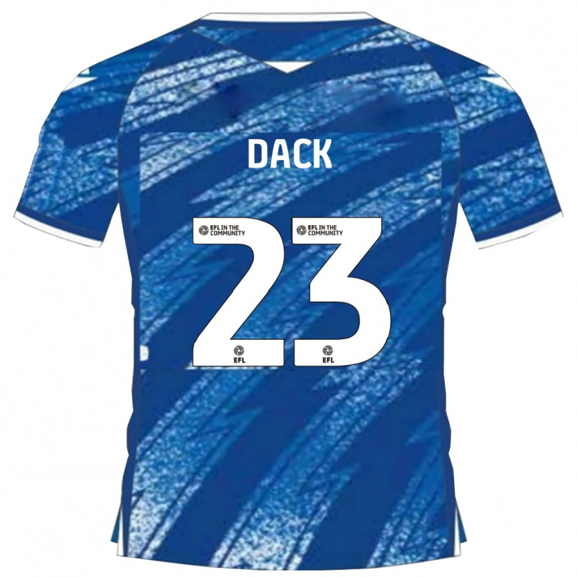 Danxen Hombre Camiseta Bradley Dack #23 Azul Blanco 1ª Equipación 2025/26 La Camisa México