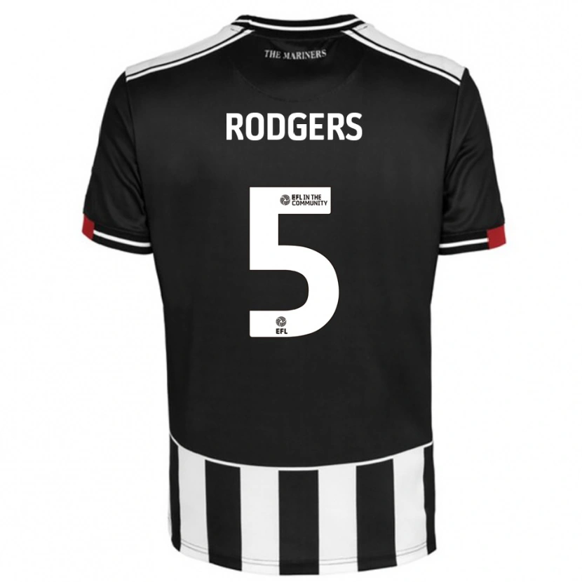 Danxen Hombre Camiseta Harvey Rodgers #5 Negro Blanco Rojo 1ª Equipación 2025/26 La Camisa México