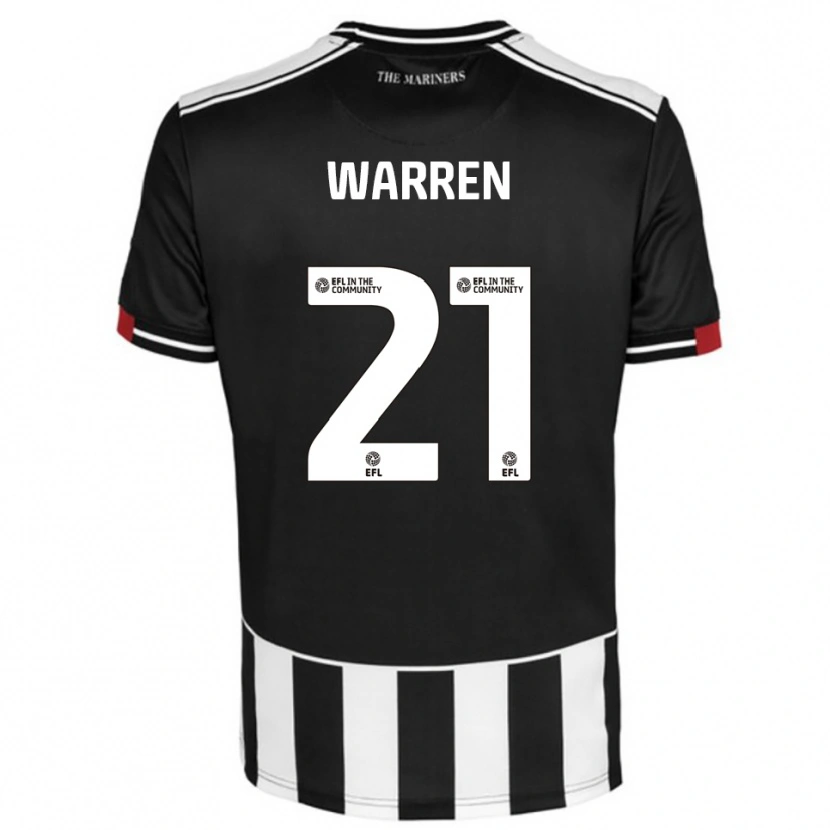 Danxen Hombre Camiseta Tyrell Warren #21 Negro Blanco Rojo 1ª Equipación 2025/26 La Camisa México