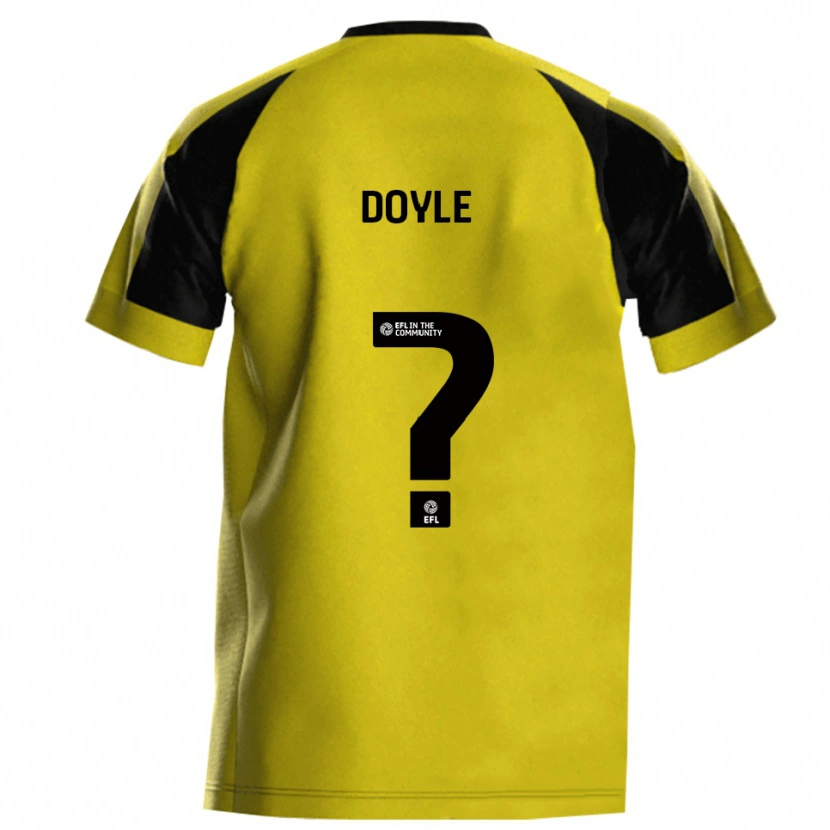 Danxen Hombre Camiseta Lauren Doyle #0 Amarillo Gris 1ª Equipación 2025/26 La Camisa México