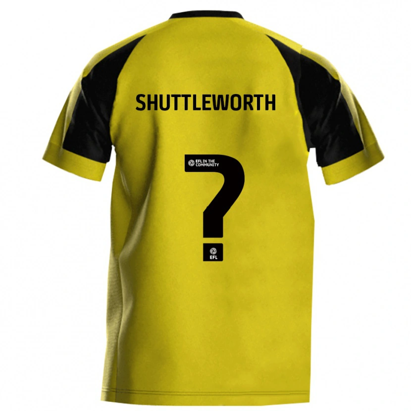 Danxen Hombre Camiseta Hannah Shuttleworth #0 Amarillo Gris 1ª Equipación 2025/26 La Camisa México