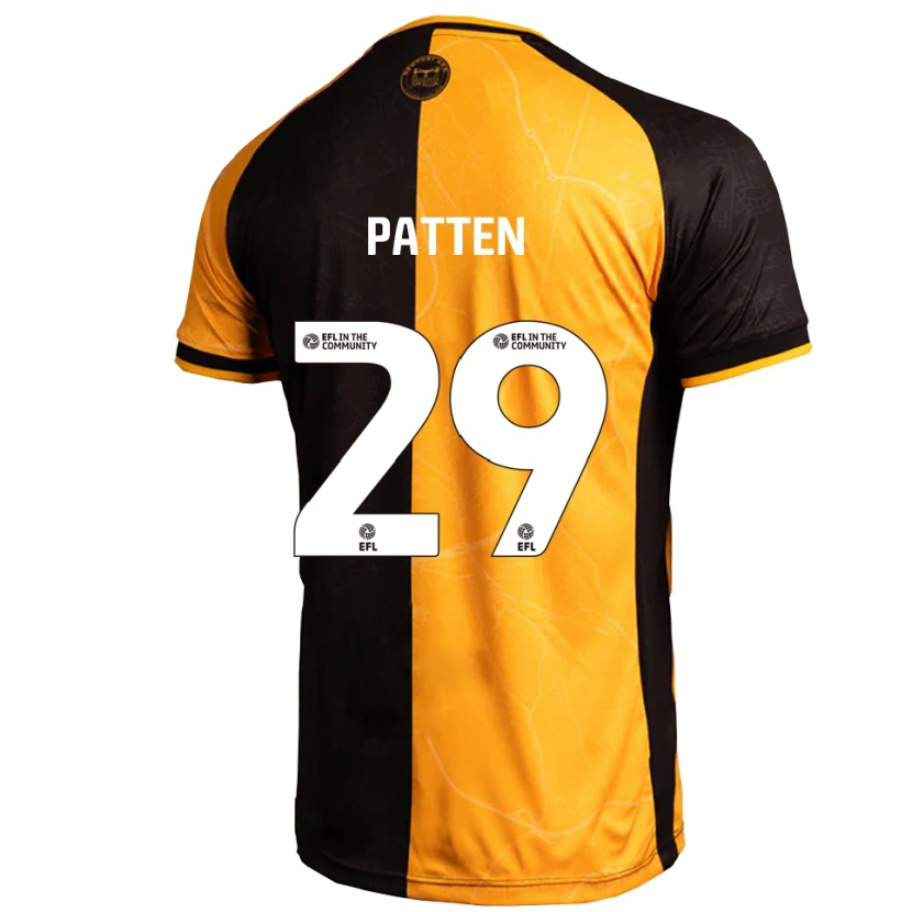 Danxen Hombre Camiseta Keenan Patten #29 Amarillo Negro 1ª Equipación 2025/26 La Camisa México