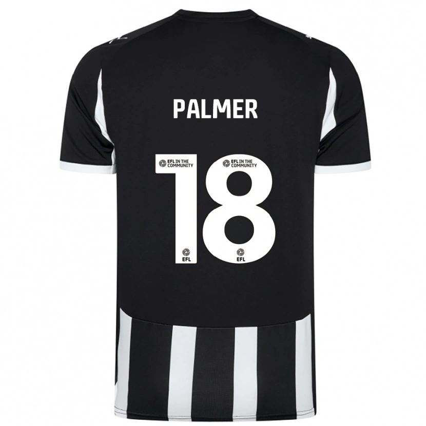 Danxen Hombre Camiseta Matt Palmer #18 Blanco Negro 1ª Equipación 2025/26 La Camisa México