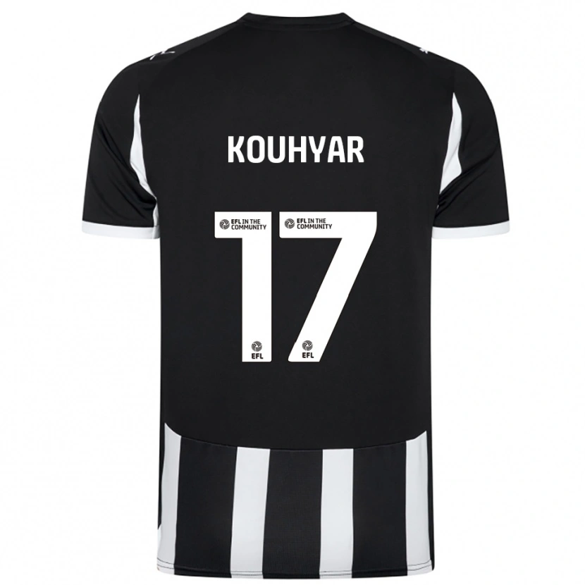 Danxen Hombre Camiseta Maziar Kouhyar #17 Blanco Negro 1ª Equipación 2025/26 La Camisa México