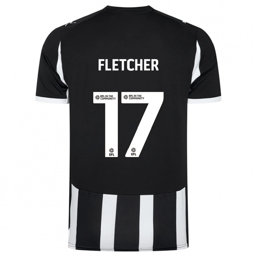 Danxen Hombre Camiseta Luca Fletcher #17 Blanco Negro 1ª Equipación 2025/26 La Camisa México
