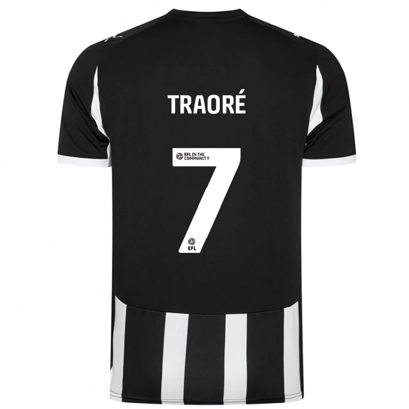 Danxen Hombre Camiseta Maï Traoré #7 Blanco Negro 1ª Equipación 2025/26 La Camisa México