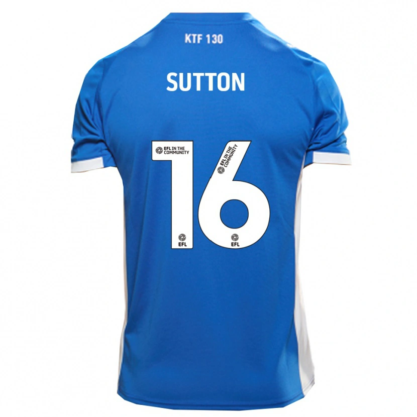 Danxen Hombre Camiseta Will Sutton #16 Azul Blanco 1ª Equipación 2025/26 La Camisa México