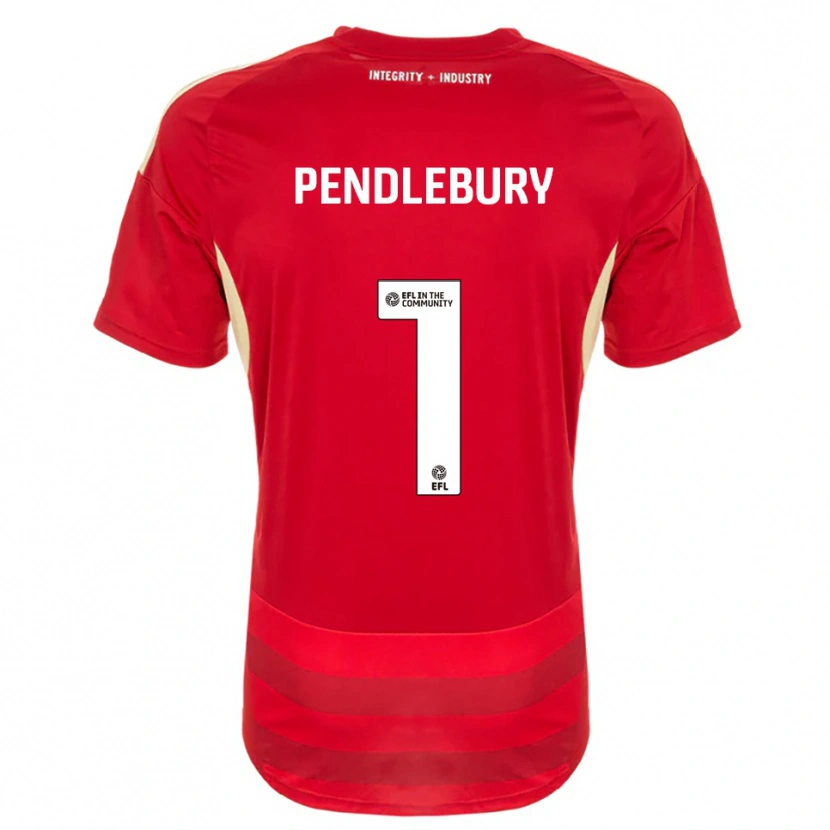 Danxen Hombre Camiseta Izzy Pendlebury #1 Rojo Blanco 1ª Equipación 2025/26 La Camisa México