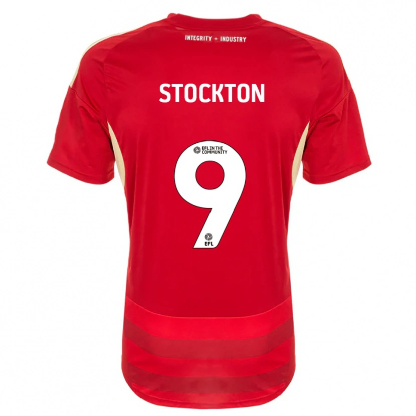 Danxen Hombre Camiseta Cole Stockton #9 Rojo Blanco 1ª Equipación 2025/26 La Camisa México