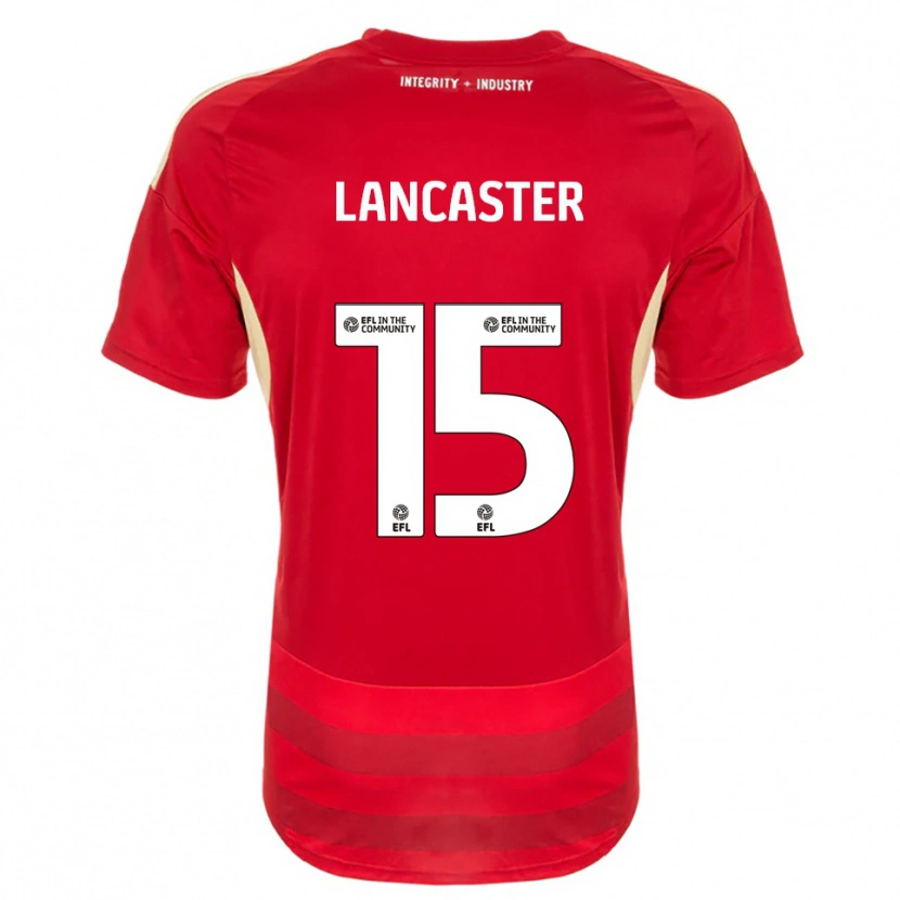 Danxen Hombre Camiseta Darcy Lancaster #15 Rojo Blanco 1ª Equipación 2025/26 La Camisa México