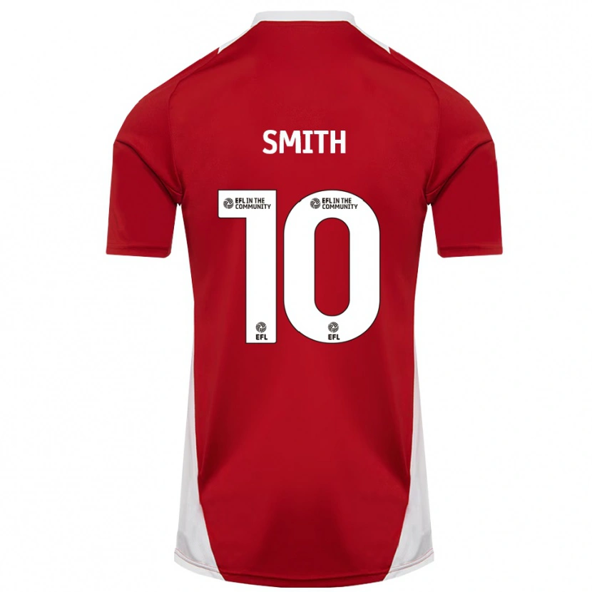 Danxen Hombre Camiseta Harry Smith #10 Rojo Blanco Dorado 1ª Equipación 2025/26 La Camisa México