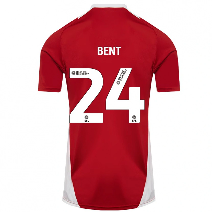 Danxen Hombre Camiseta Steph Bent #24 Rojo Blanco Dorado 1ª Equipación 2025/26 La Camisa México