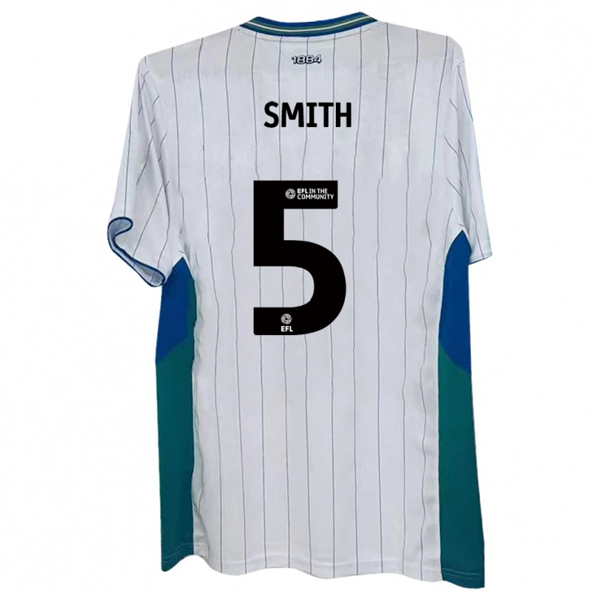 Danxen Hombre Camiseta Nathan Smith #5 Blanco Verde Azul 1ª Equipación 2025/26 La Camisa México
