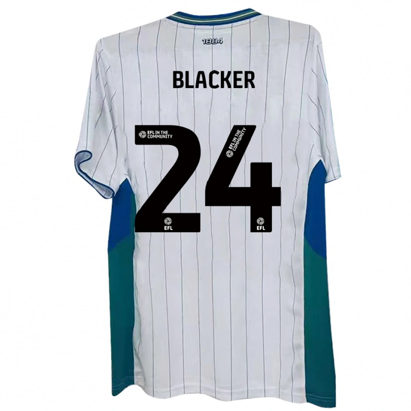 Danxen Hombre Camiseta Billy Blacker #24 Blanco Verde Azul 1ª Equipación 2025/26 La Camisa México