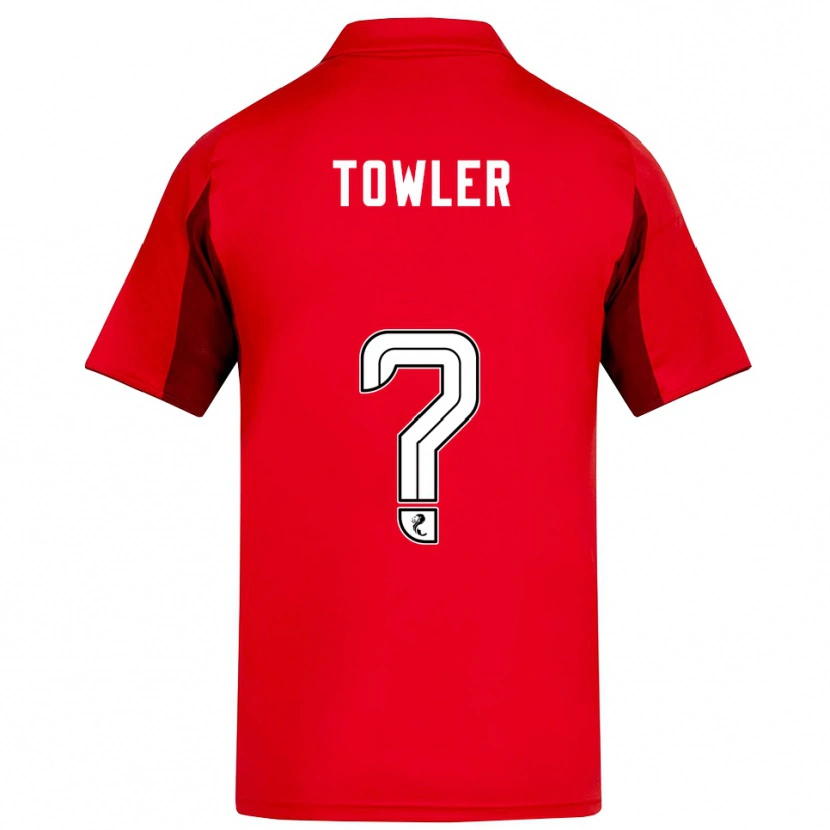 Danxen Hombre Camiseta Evan Towler #0 Rojo Borgoña 1ª Equipación 2025/26 La Camisa México