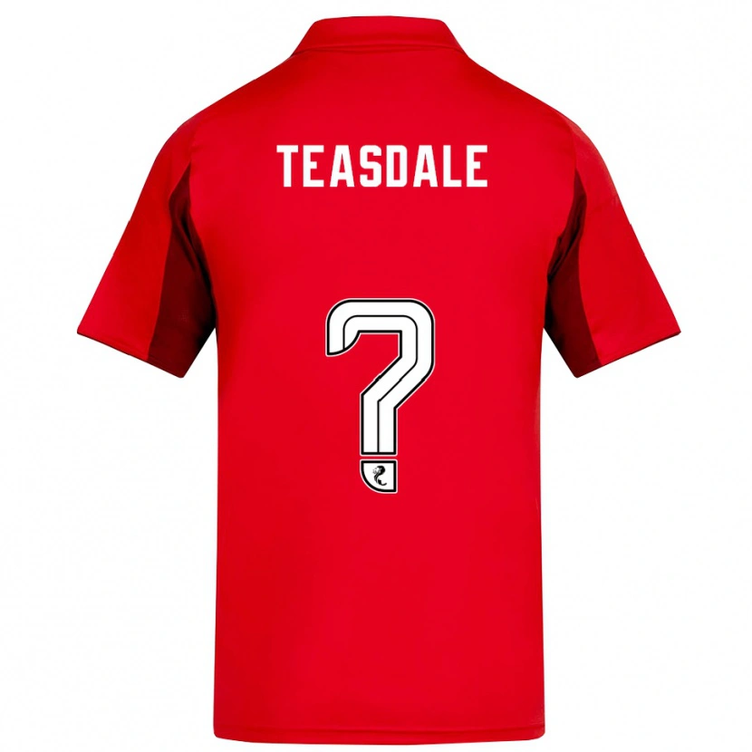 Danxen Hombre Camiseta Joseph Teasdale #0 Rojo Borgoña 1ª Equipación 2025/26 La Camisa México