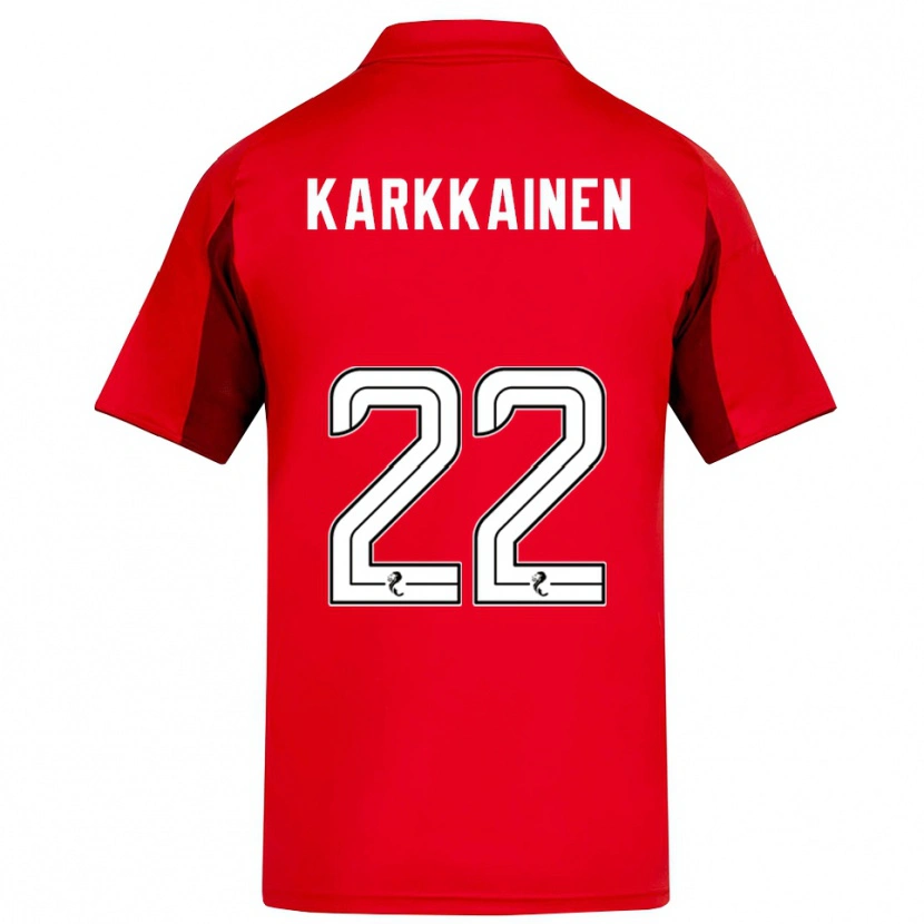 Danxen Hombre Camiseta Elena Kärkkäinen #22 Rojo Borgoña 1ª Equipación 2025/26 La Camisa México