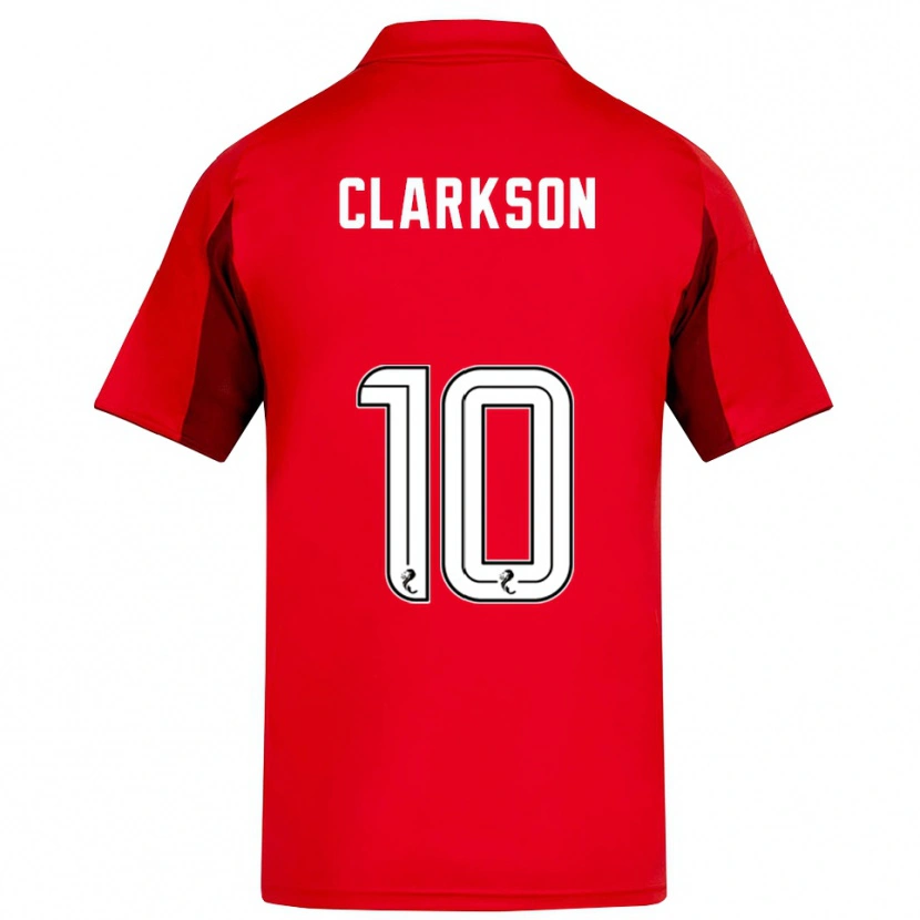Danxen Hombre Camiseta Leighton Clarkson #10 Rojo Borgoña 1ª Equipación 2025/26 La Camisa México