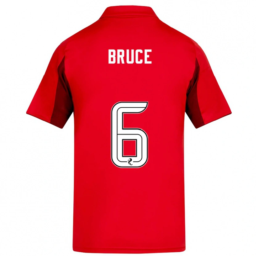 Danxen Hombre Camiseta Natasha Bruce #6 Rojo Borgoña 1ª Equipación 2025/26 La Camisa México
