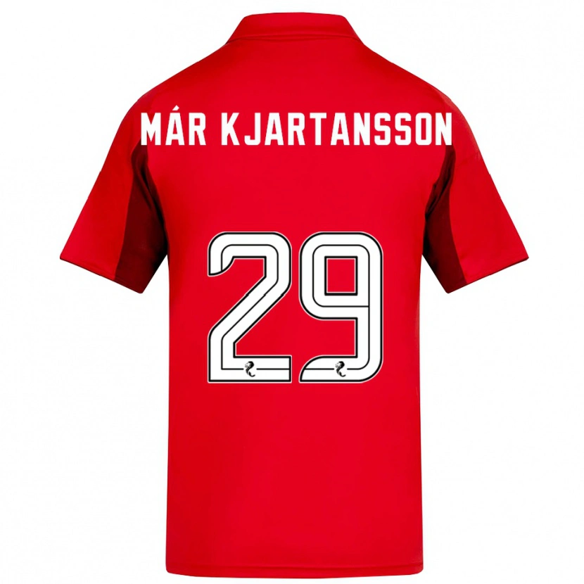 Danxen Hombre Camiseta Kjartan Már Kjartansson #29 Rojo Borgoña 1ª Equipación 2025/26 La Camisa México