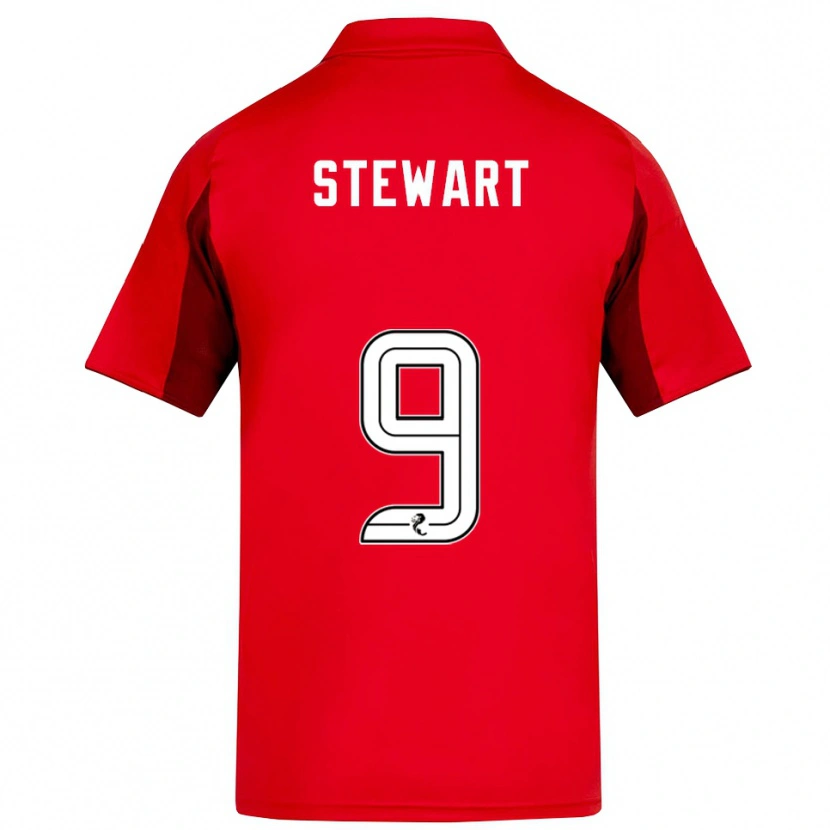 Danxen Hombre Camiseta Hannah Stewart #9 Rojo Borgoña 1ª Equipación 2025/26 La Camisa México