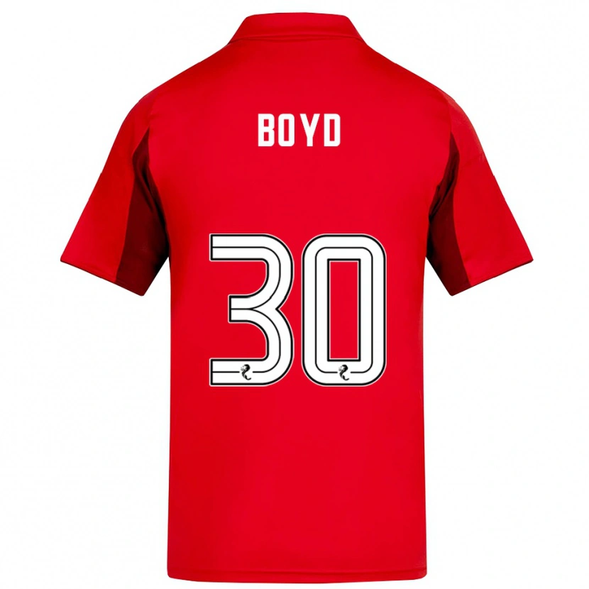 Danxen Hombre Camiseta Fletcher Boyd #30 Rojo Borgoña 1ª Equipación 2025/26 La Camisa México