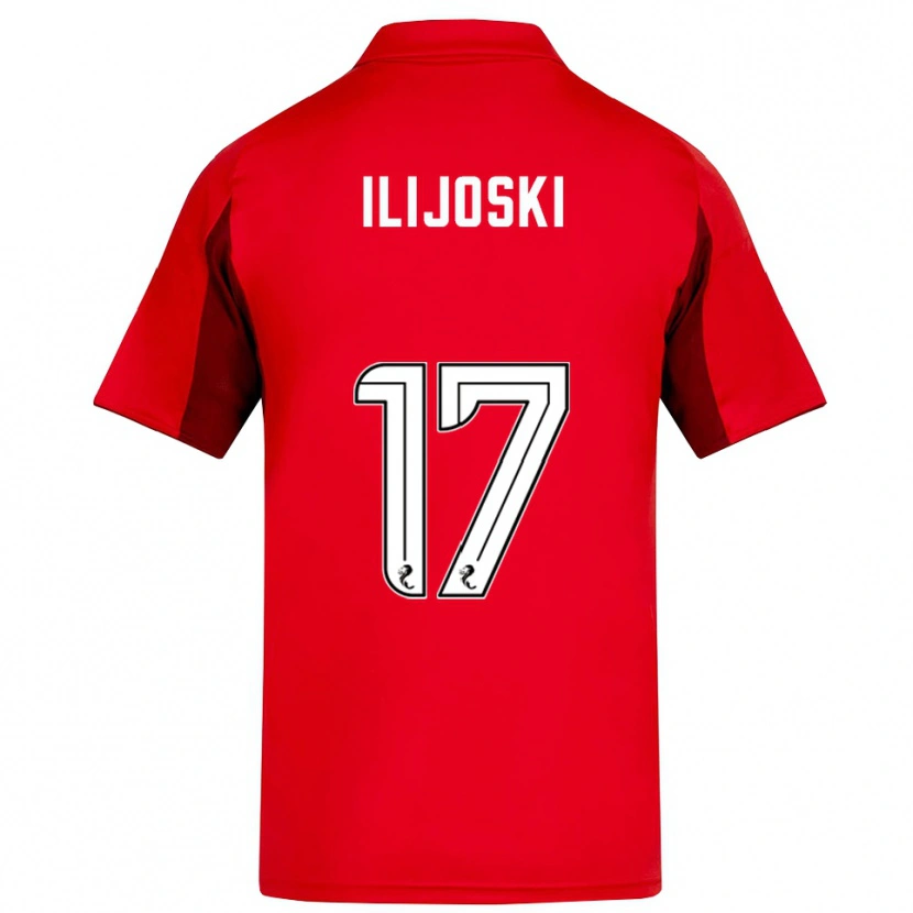 Danxen Hombre Camiseta Emma Ilijoski #17 Rojo Borgoña 1ª Equipación 2025/26 La Camisa México