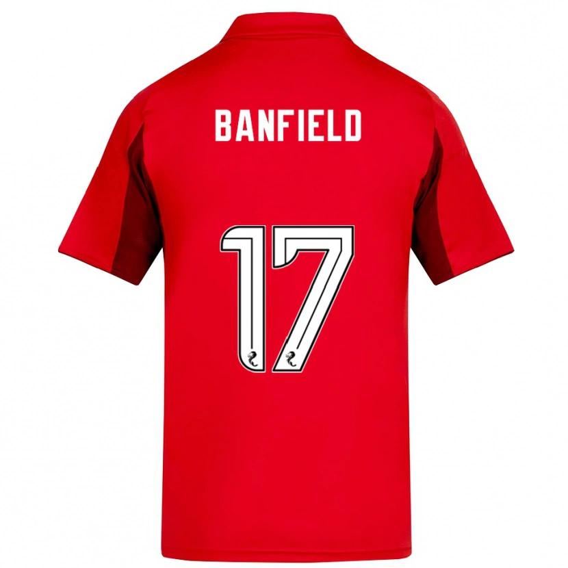 Danxen Hombre Camiseta Keeley Banfield #17 Rojo Borgoña 1ª Equipación 2025/26 La Camisa México