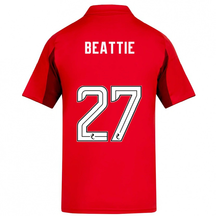 Danxen Hombre Camiseta Kerry Beattie #27 Rojo Borgoña 1ª Equipación 2025/26 La Camisa México