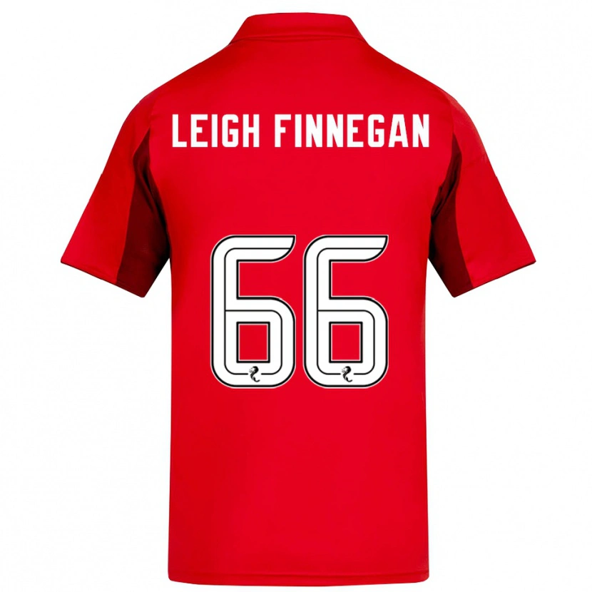 Danxen Hombre Camiseta Toni Leigh Finnegan #66 Rojo Borgoña 1ª Equipación 2025/26 La Camisa México