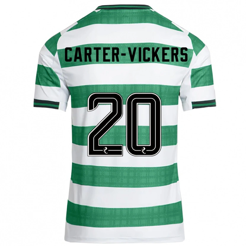 Danxen Hombre Camiseta Cameron Carter-Vickers #20 Verde Blanco 1ª Equipación 2025/26 La Camisa México