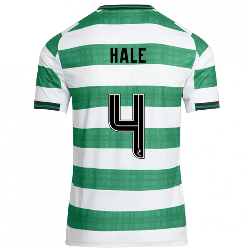 Danxen Hombre Camiseta Finlay Hale #4 Verde Blanco 1ª Equipación 2025/26 La Camisa México