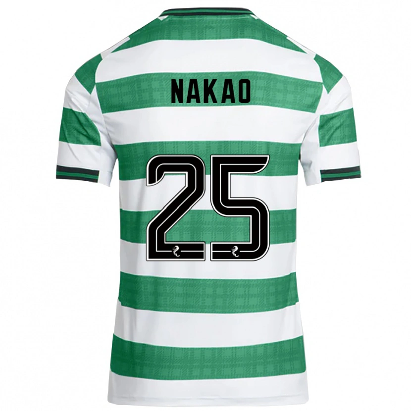 Danxen Hombre Camiseta Momo Nakao #25 Verde Blanco 1ª Equipación 2025/26 La Camisa México