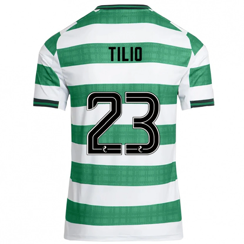 Danxen Hombre Camiseta Marco Tilio #23 Verde Blanco 1ª Equipación 2025/26 La Camisa México