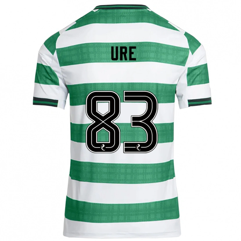 Danxen Hombre Camiseta Kyle Ure #83 Verde Blanco 1ª Equipación 2025/26 La Camisa México