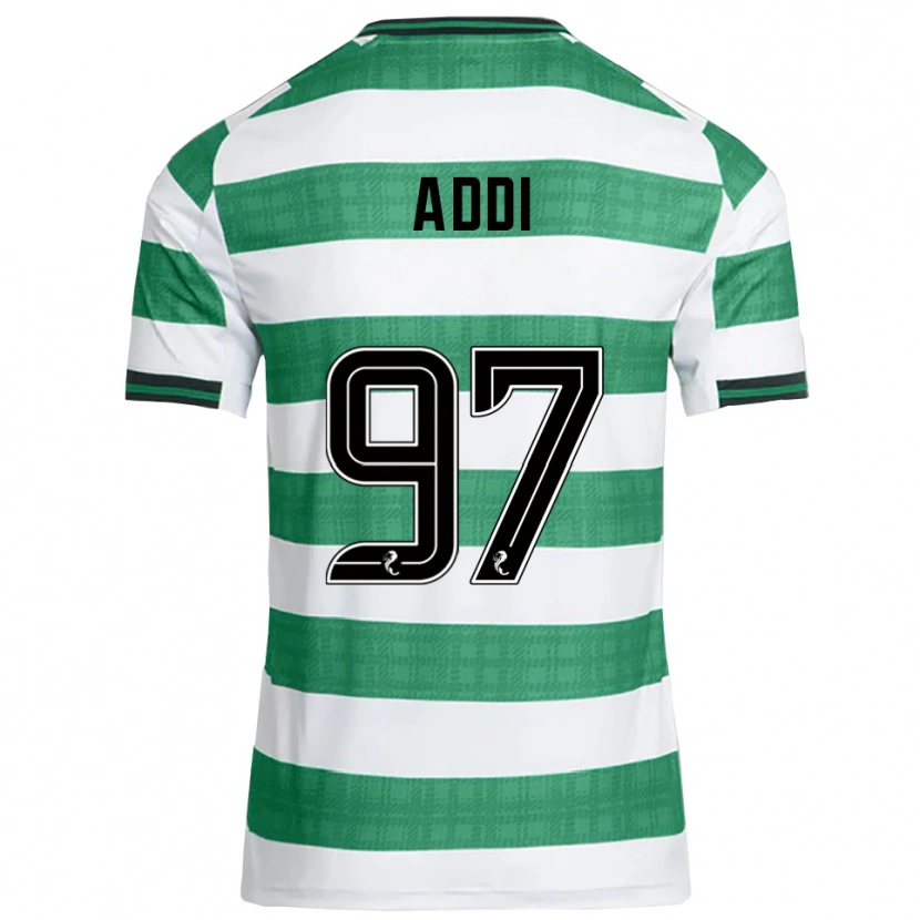 Danxen Hombre Camiseta Imane Addi #97 Verde Blanco 1ª Equipación 2025/26 La Camisa México