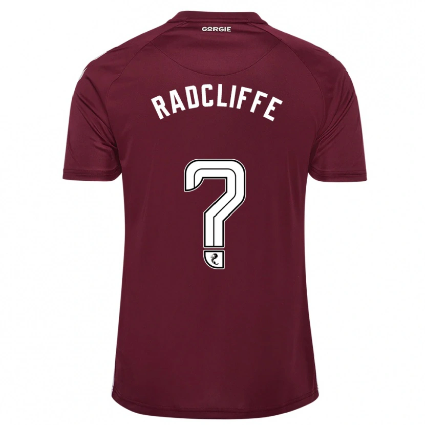 Danxen Hombre Camiseta Josh Radcliffe #0 Borgoña Blanco 1ª Equipación 2025/26 La Camisa México