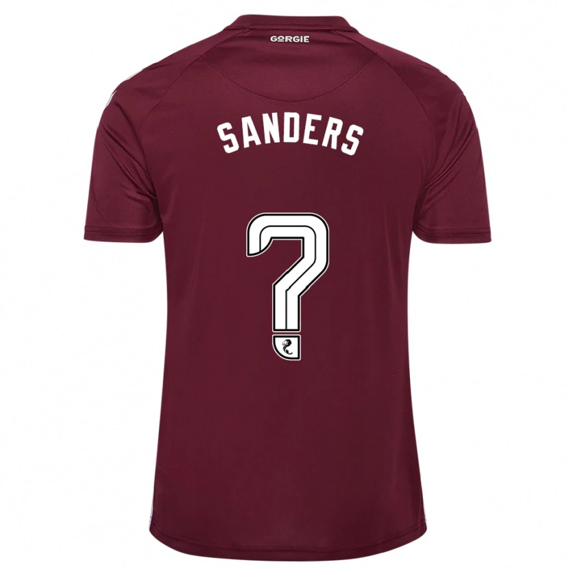 Danxen Hombre Camiseta Charlie Sanders #0 Borgoña Blanco 1ª Equipación 2025/26 La Camisa México