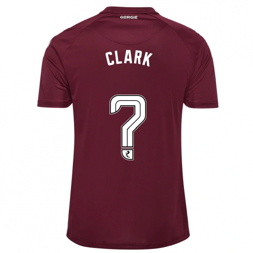 Danxen Hombre Camiseta Allan Clark #0 Borgoña Blanco 1ª Equipación 2025/26 La Camisa México