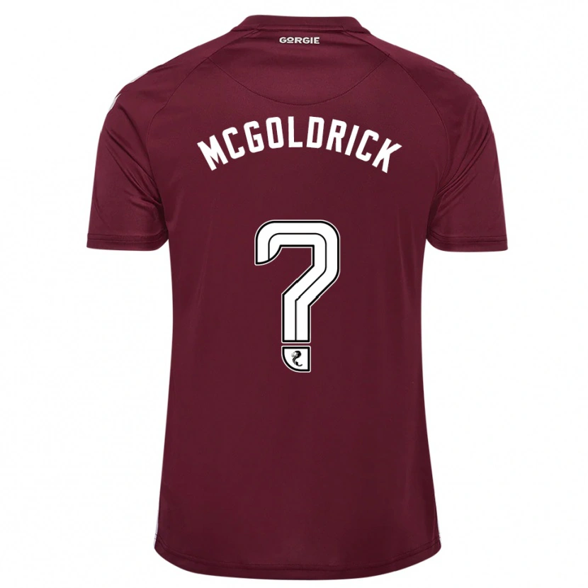 Danxen Hombre Camiseta Zac Mcgoldrick #0 Borgoña Blanco 1ª Equipación 2025/26 La Camisa México