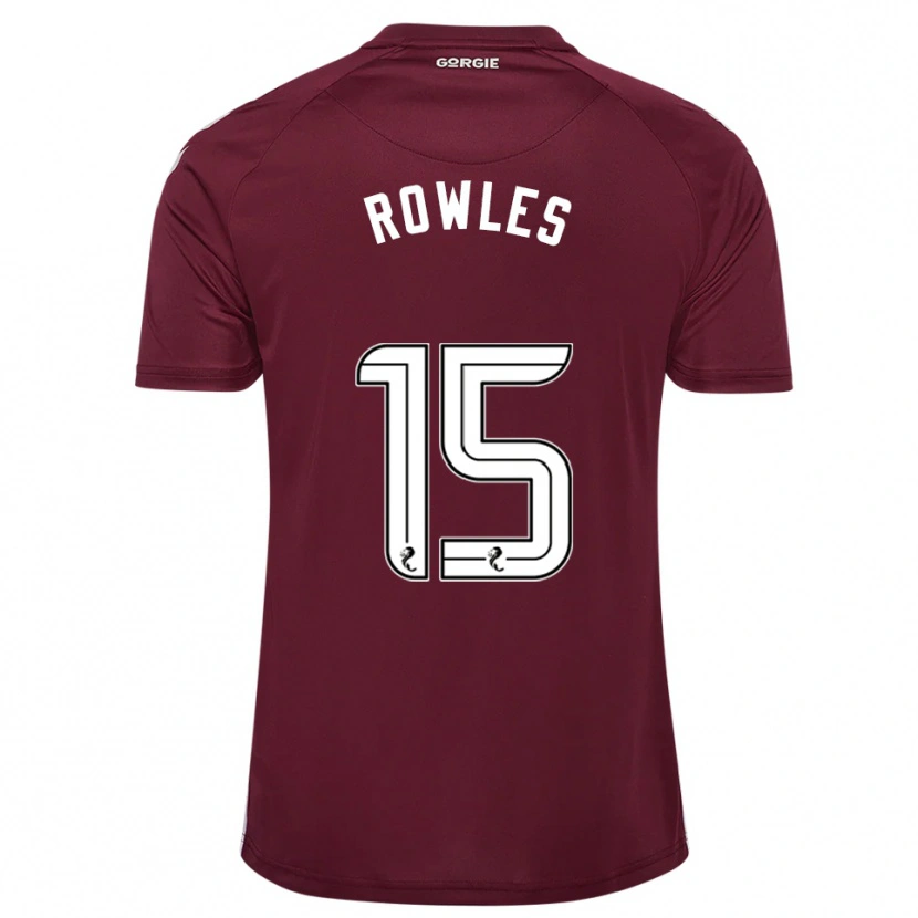 Danxen Hombre Camiseta Kye Rowles #15 Borgoña Blanco 1ª Equipación 2025/26 La Camisa México