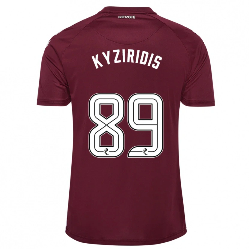 Danxen Hombre Camiseta Alexandros Kyziridis #89 Borgoña Blanco 1ª Equipación 2025/26 La Camisa México