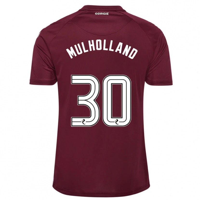 Danxen Hombre Camiseta James Mulholland #30 Borgoña Blanco 1ª Equipación 2025/26 La Camisa México