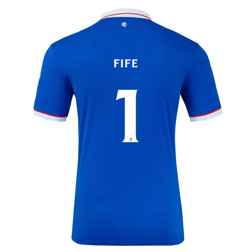 Danxen Hombre Camiseta Jenna Fife #1 Azul Blanco 1ª Equipación 2025/26 La Camisa México