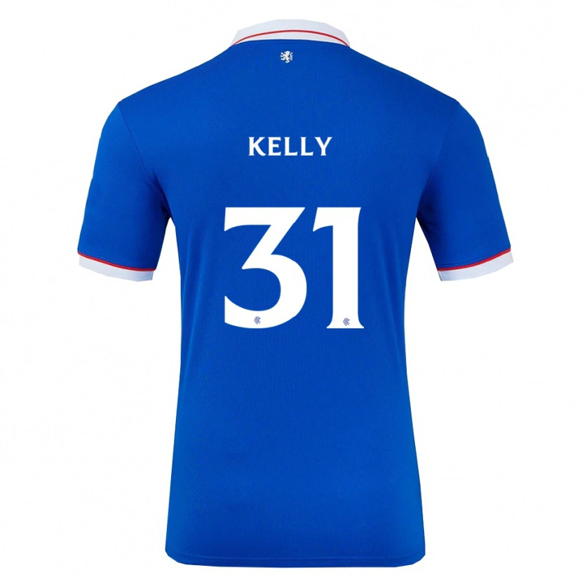 Danxen Hombre Camiseta Liam Kelly #31 Azul Blanco 1ª Equipación 2025/26 La Camisa México