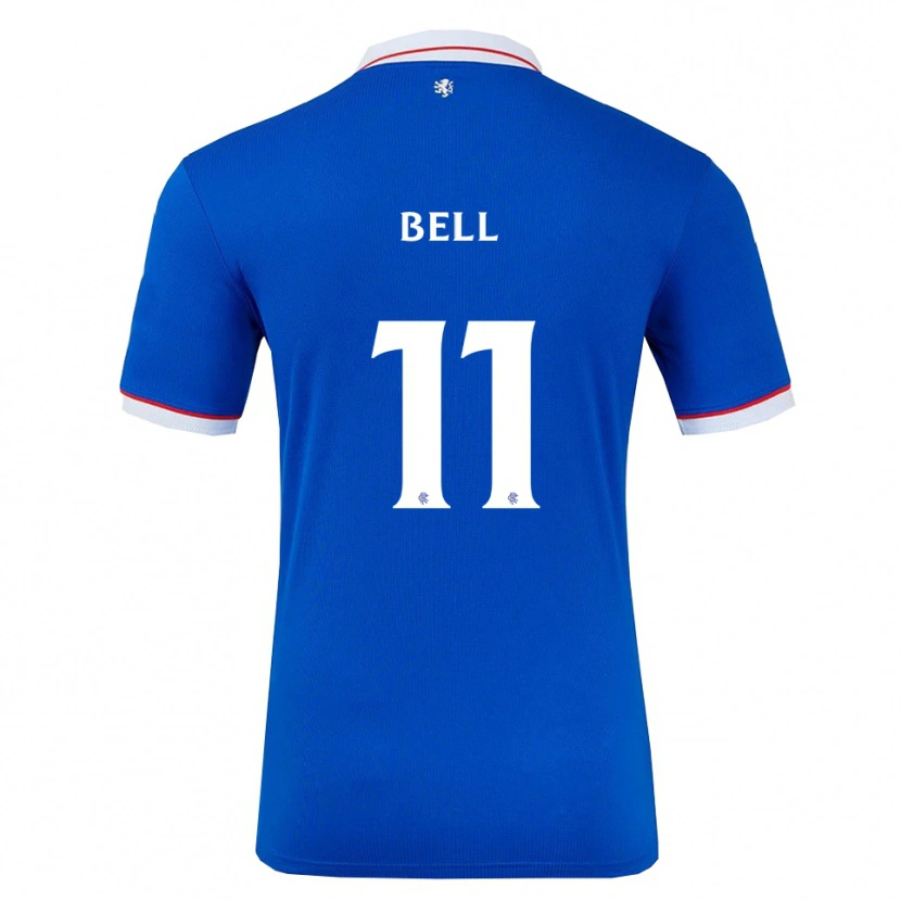 Danxen Hombre Camiseta Megan Bell #11 Azul Blanco 1ª Equipación 2025/26 La Camisa México