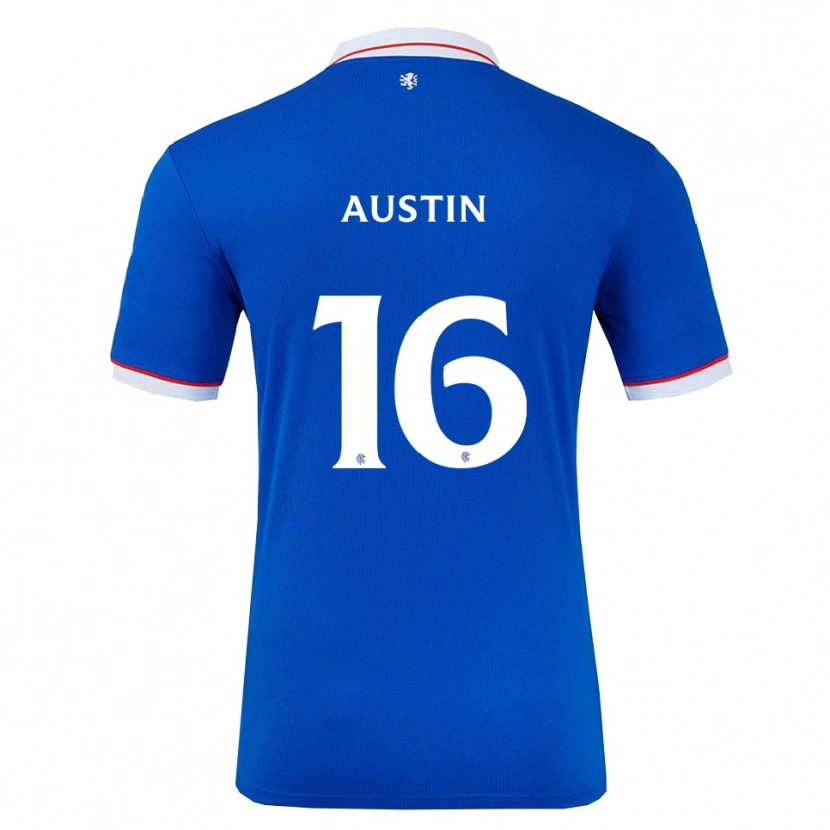Danxen Hombre Camiseta Eilidh Austin #16 Azul Blanco 1ª Equipación 2025/26 La Camisa México